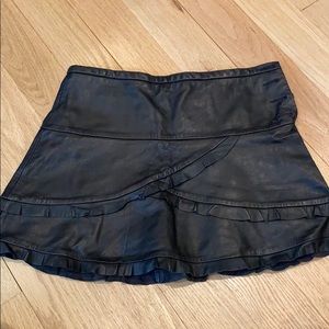 Leather BCBG maxazria skirt
